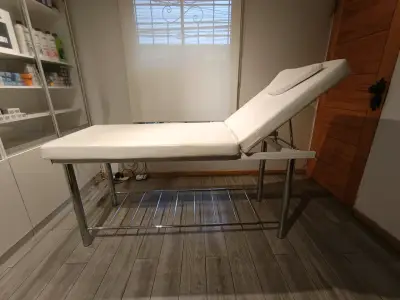 Camilla de Masaje Ajustable Blanca - miniatura 2