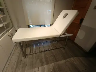 Camilla de Masaje Ajustable Blanca - miniatura 3