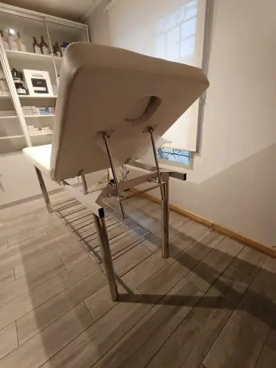 Camilla de Masaje Ajustable Blanca - miniatura 5
