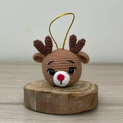 Set Navideños Amigurumi - 6 pelotitas - miniatura 3