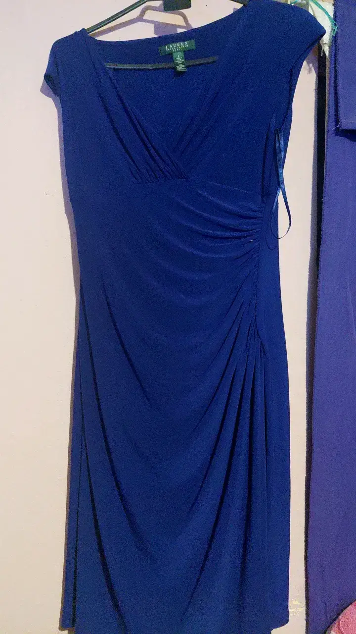 Vestido azul Lauren Ralph Lauren elegante
