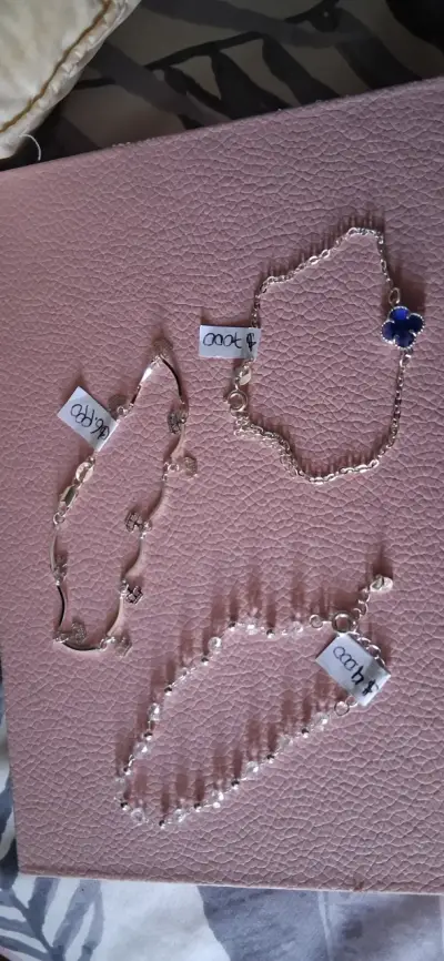 Set de Pulseras de Plata con Dijes Decorativos - miniatura 2