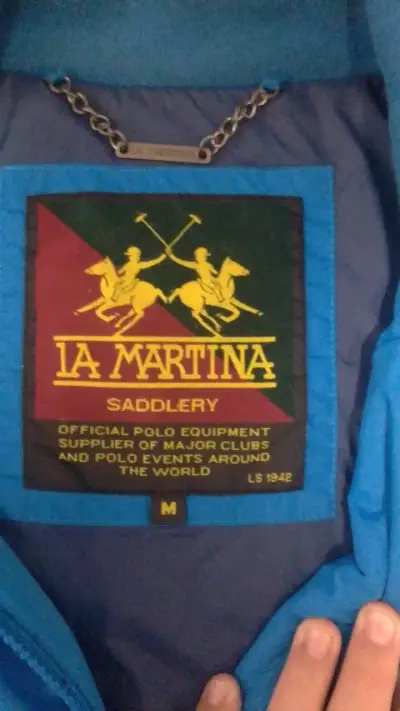 Chaqueta azul La Martina con diseño England - miniatura 4