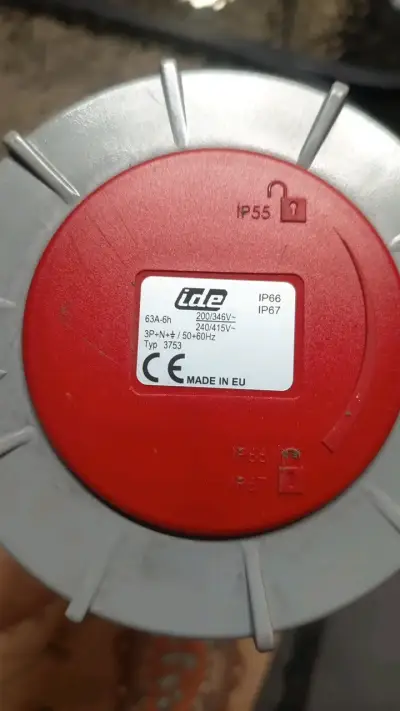 Conector industrial IDE 63A IP67 - miniatura 1