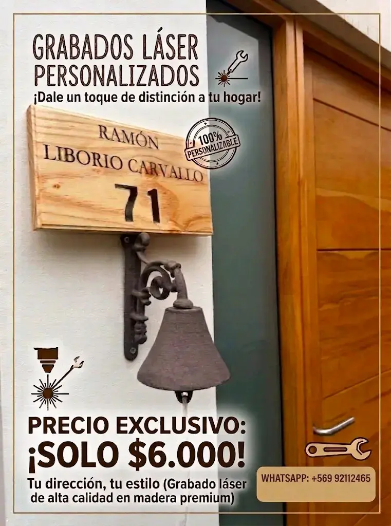 Placas de Madera Personalizadas con Grabado Láser - 3