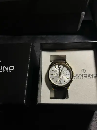 Reloj Candino suizo con correa de cuero - miniatura 1