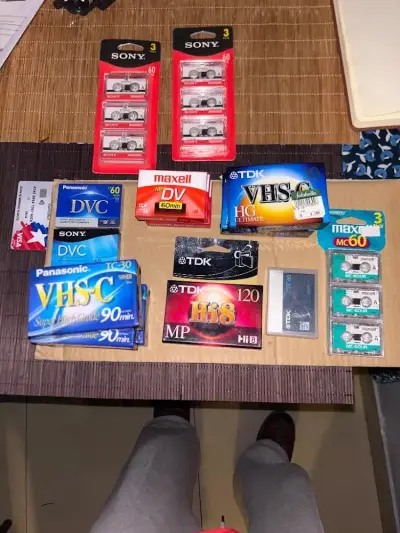 Lote de Cintas y Discos Sony, TDK, Panasonic - miniatura 1