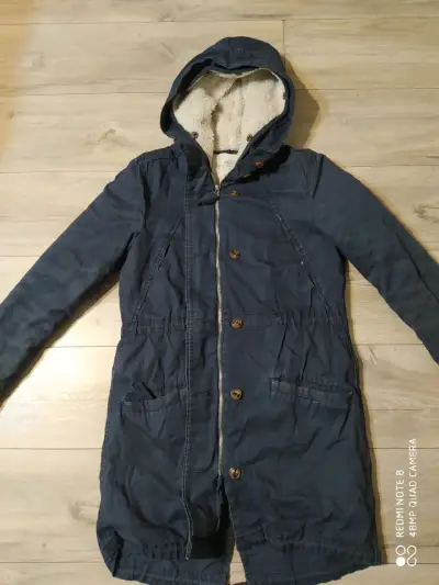 Abrigo de invierno azul con capucha H&M - miniatura 5