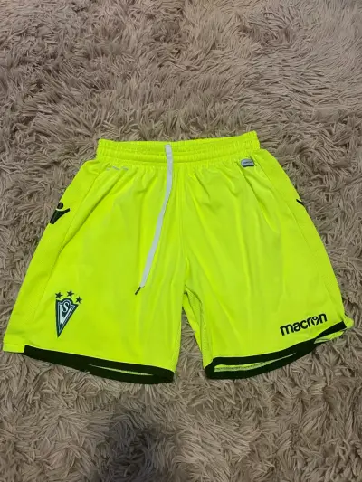 Short deportivo amarillo flúor para niño Macron - miniatura 1