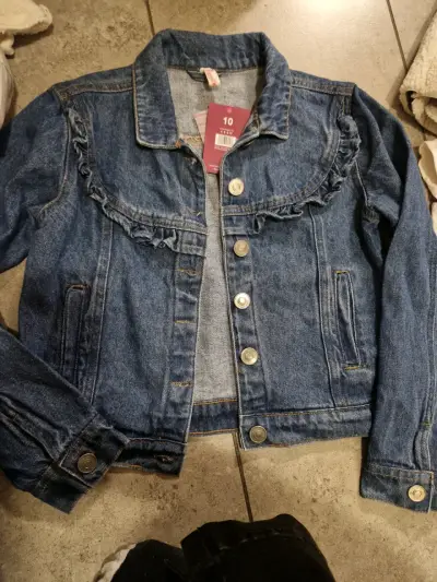 Chaqueta de mezclilla para niña - miniatura 1