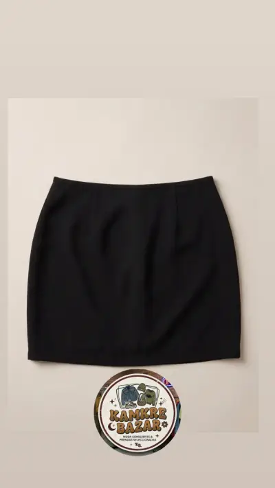 Falda corta negra Liz Claiborne elegante - miniatura 1