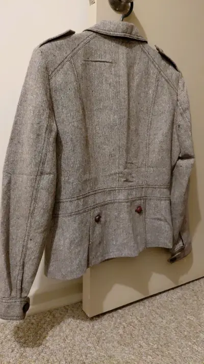 Chaqueta café/Dorado estilo militar - miniatura 2