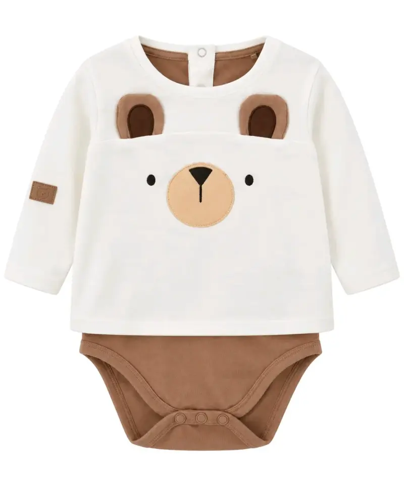 Enterito de bebé con diseño de oso - 1