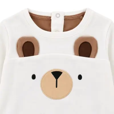 Enterito de bebé con diseño de oso - miniatura 2