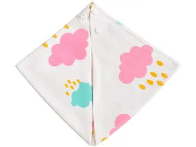 Baberos de algodón para bebé con estampados divertidos - miniatura 2