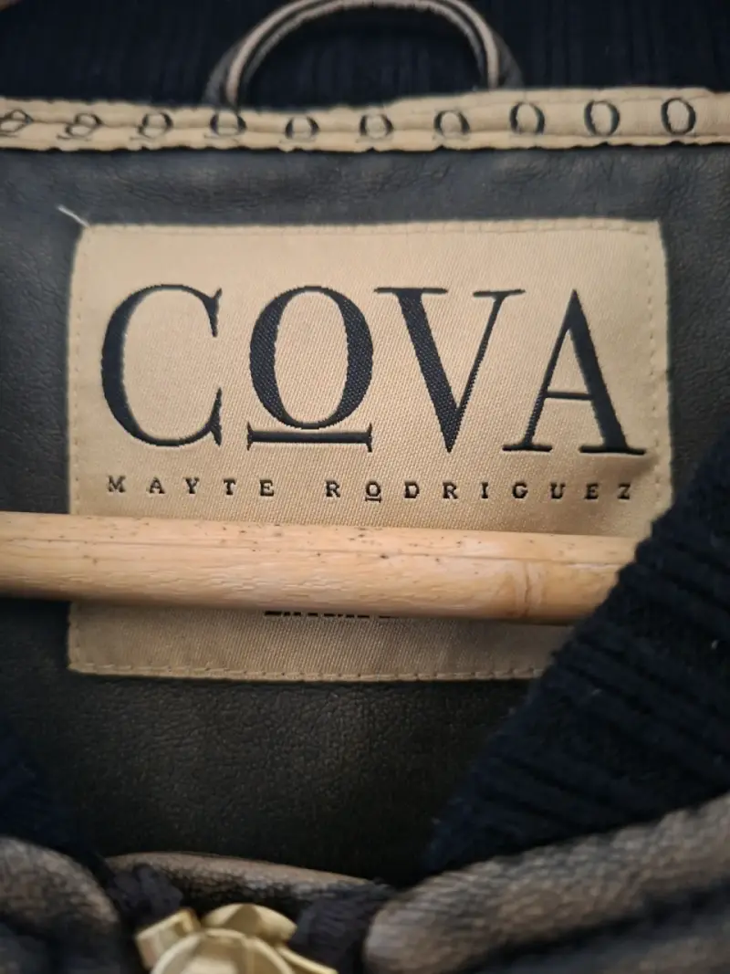 Chaqueta bomber de cuero Cova negra - 2