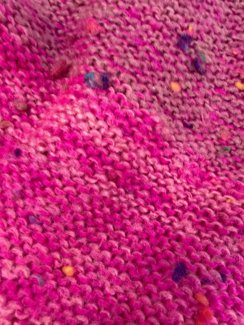 Bufanda tejida a mano multicolor - 2