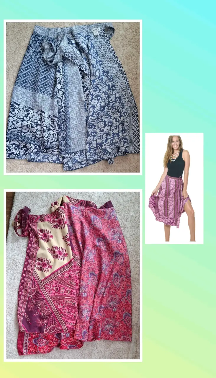 Falda pareo reversible