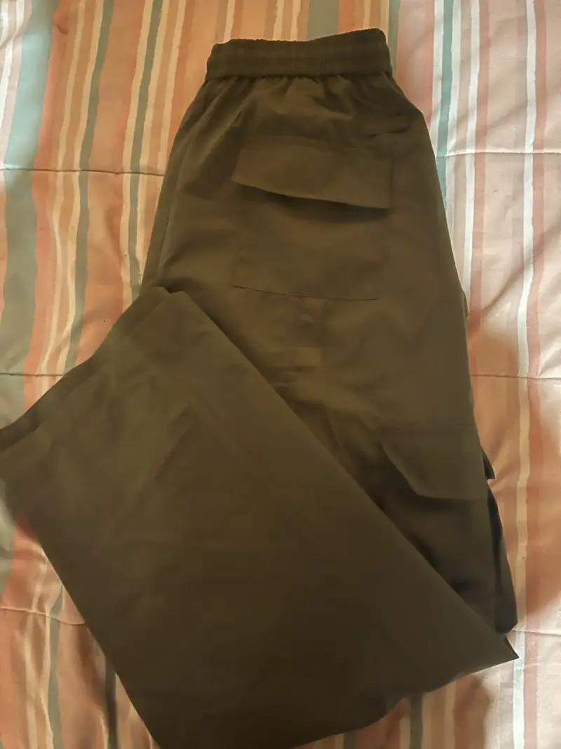 Pantalones cargo verde oliva para hombre - 2