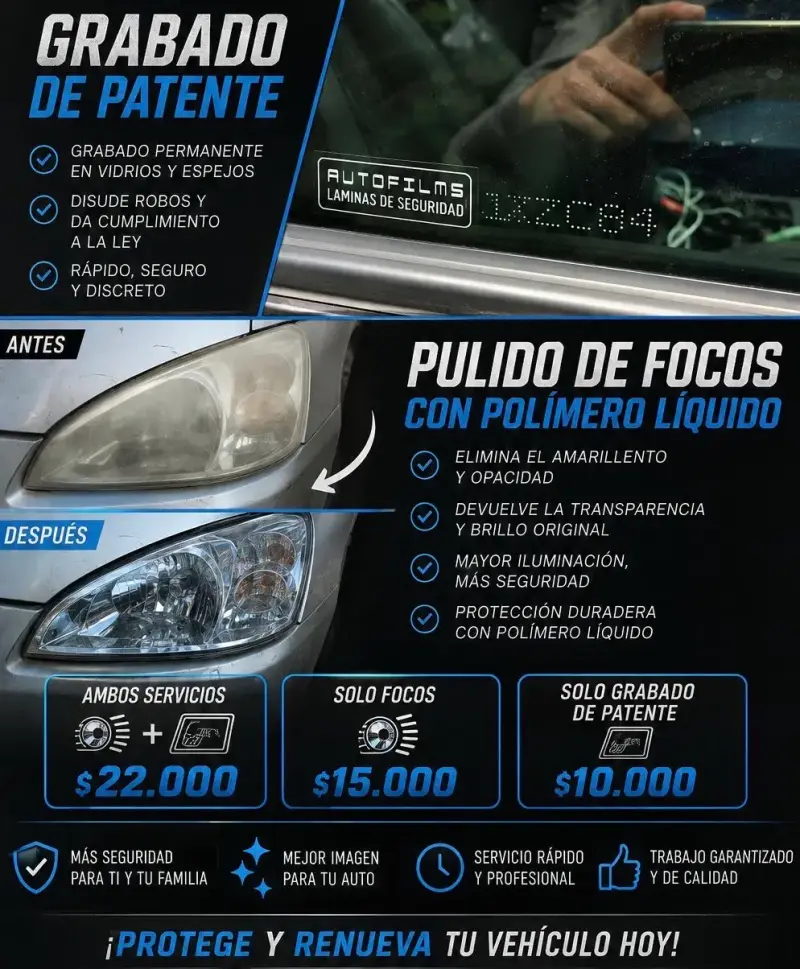 Servicio de Grabado de Patente y Pulido de Focos