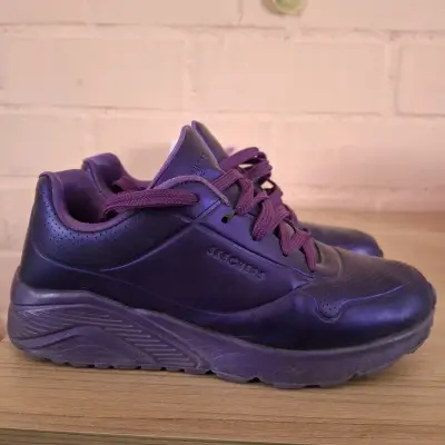 Zapatillas deportivas moradas Skechers para mujer - miniatura 1