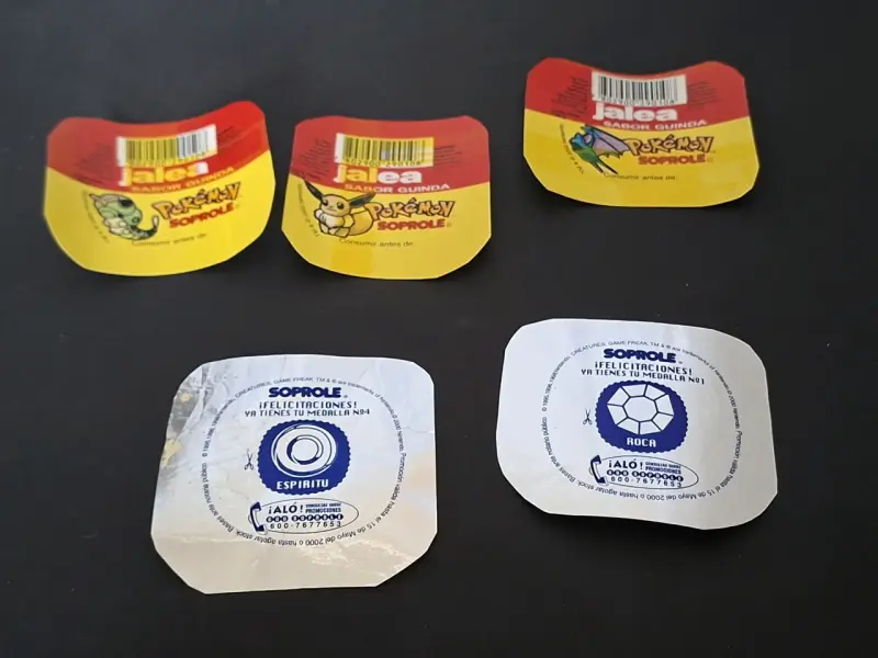 Tapitas Pokemon yogur Soprole de colección - 1