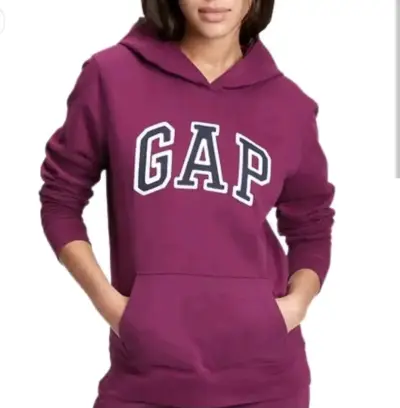 Polerón con capucha morado GAP para mujer y hombre - miniatura 1