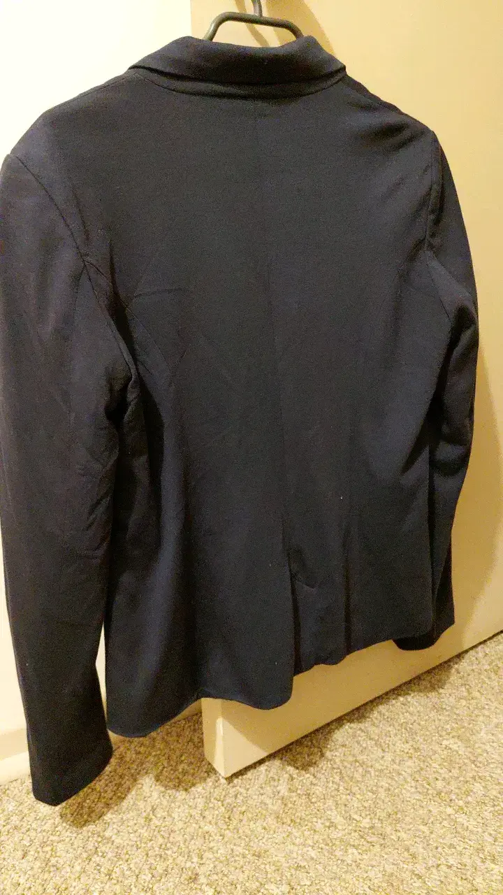 Blazer azul marino para mujer talla L - 2