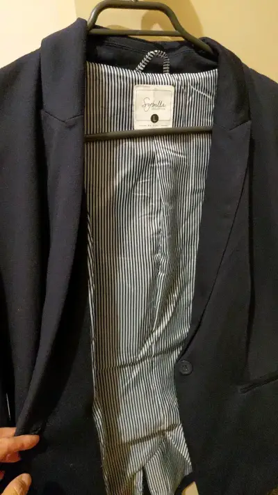Blazer azul marino para mujer talla L - miniatura 3