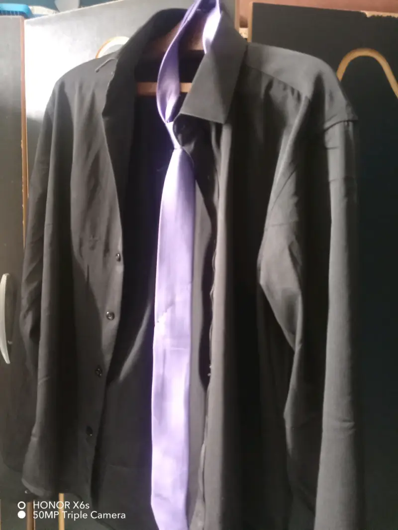 Traje gala negro, completo, cámisa, pantalón y cor - 4