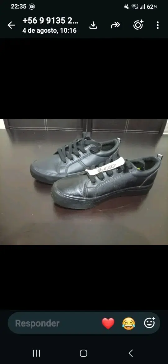 Zapatillas negras casuales para hombre - 1