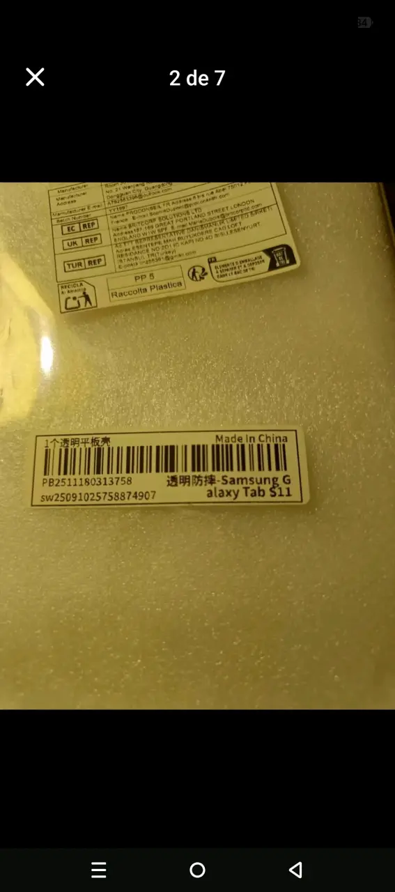 Carcasa transparente para Samsung Galaxy Tab S11 - 2