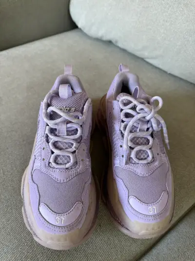 Zapatillas Balenciaga Triple S Mujer Lila - miniatura 5