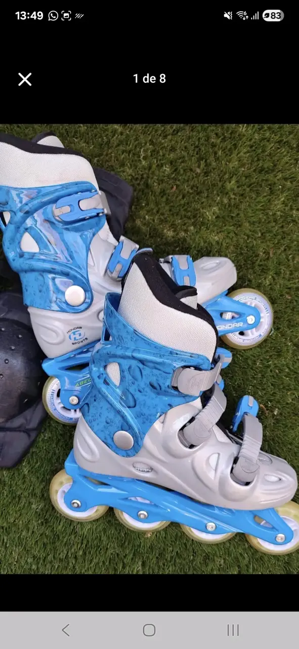Patines en línea azules para niños Honor - 2