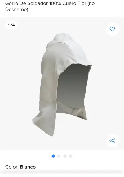 Capuchas de cuero blancas para soldado protección - miniatura 5