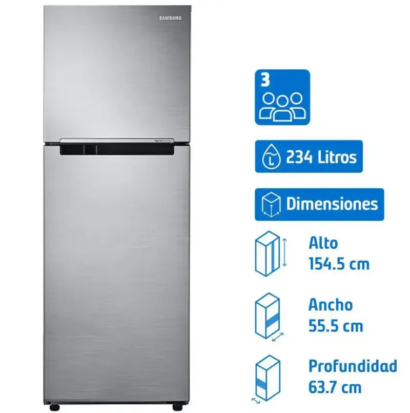 Refrigerador Samsung Top Freezer No Frost 234 lts - 1