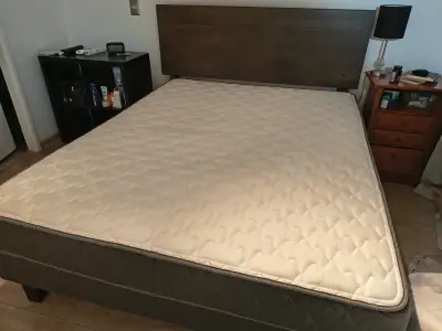 Cama Box Spring (2 Plazas) con Colchón ROSEN + Res - miniatura 1