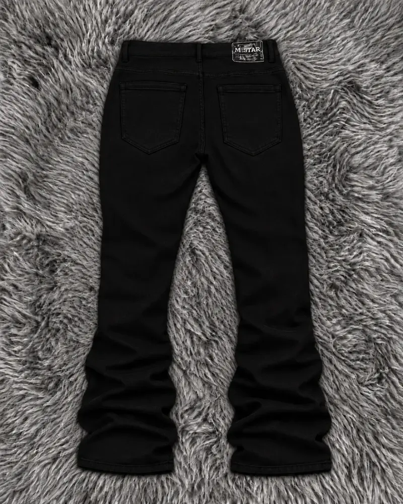 Pantalones cargo negros con bolsillos múltiples - 2