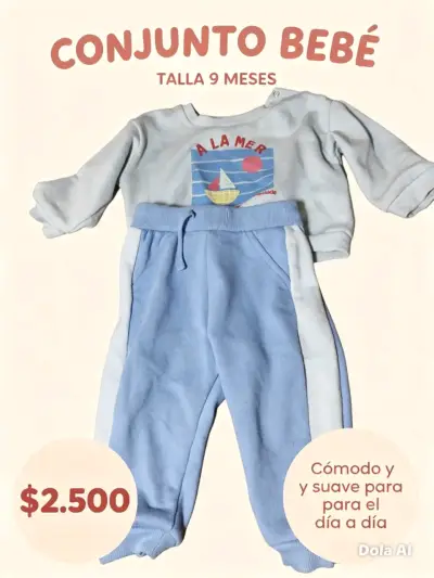 Conjunto de bebé cómodo y suave - miniatura 1