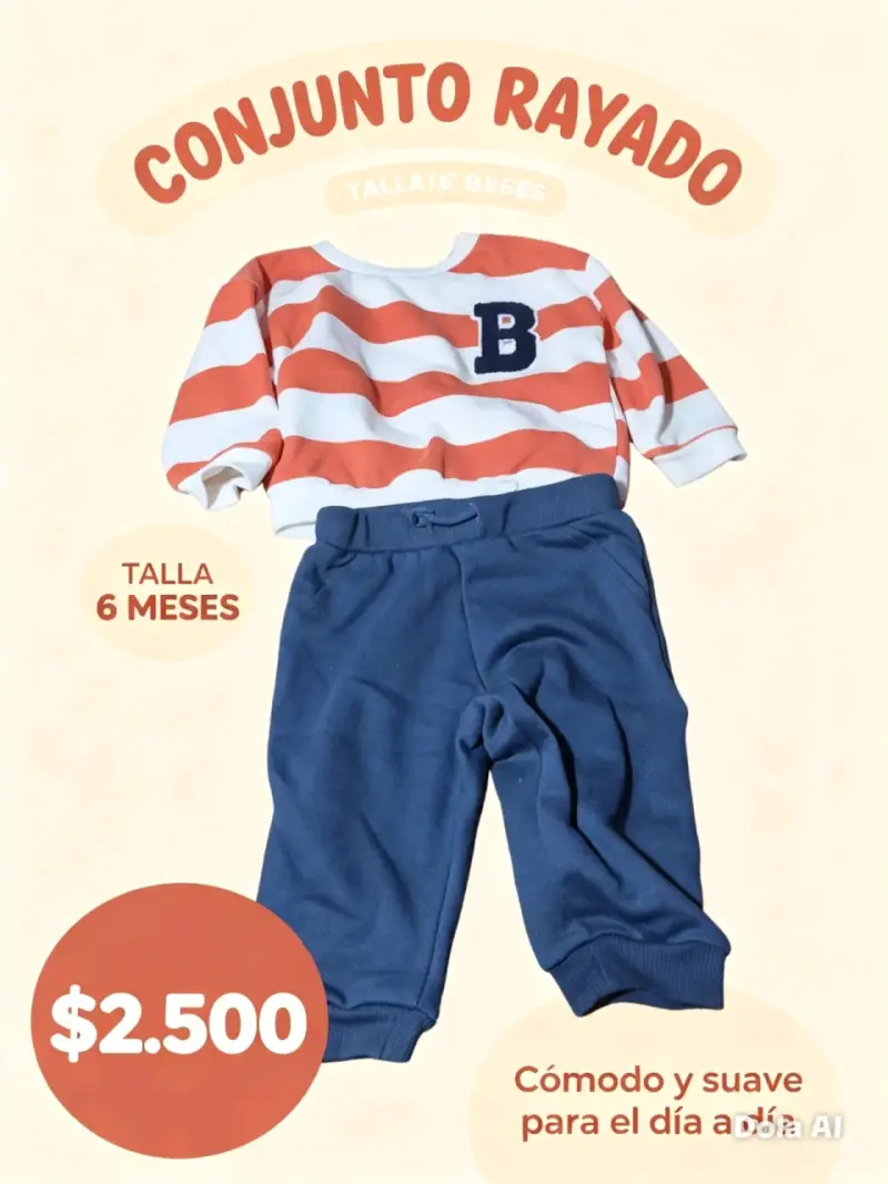 Conjunto de bebé cómodo y suave - 2