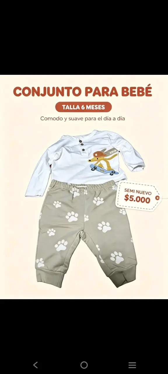 Conjunto de bebé cómodo y suave - 5
