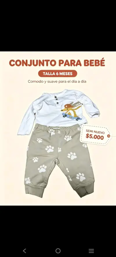 Conjunto de bebé cómodo y suave - miniatura 5