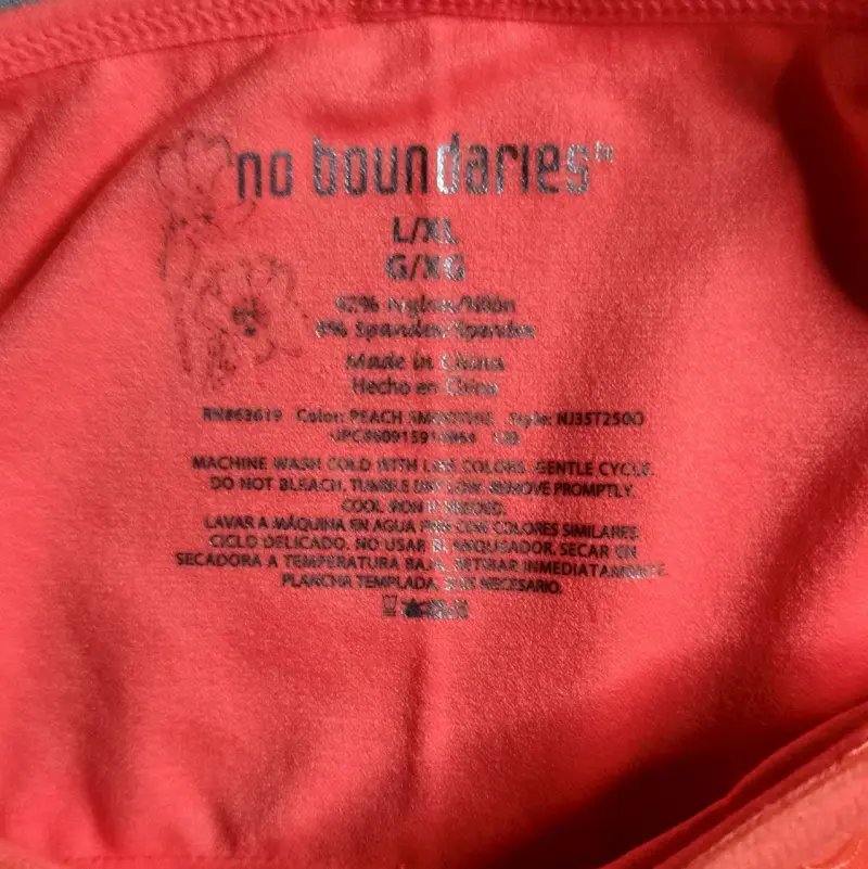 Polera Top No Boundaries Talla XL Mujer Coral - 4