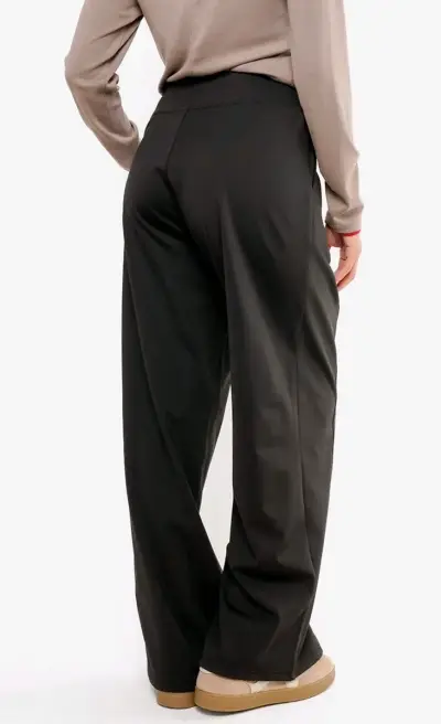 Pantalón Cargo Mujer Jersey Negro NUEVO Con Etique - miniatura 5