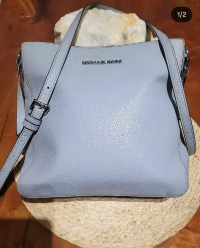 Bolso cruzado Michael Kors azul claro - miniatura 1