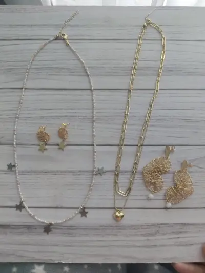 Set de Joyas personalizadas baño en oro - miniatura 3