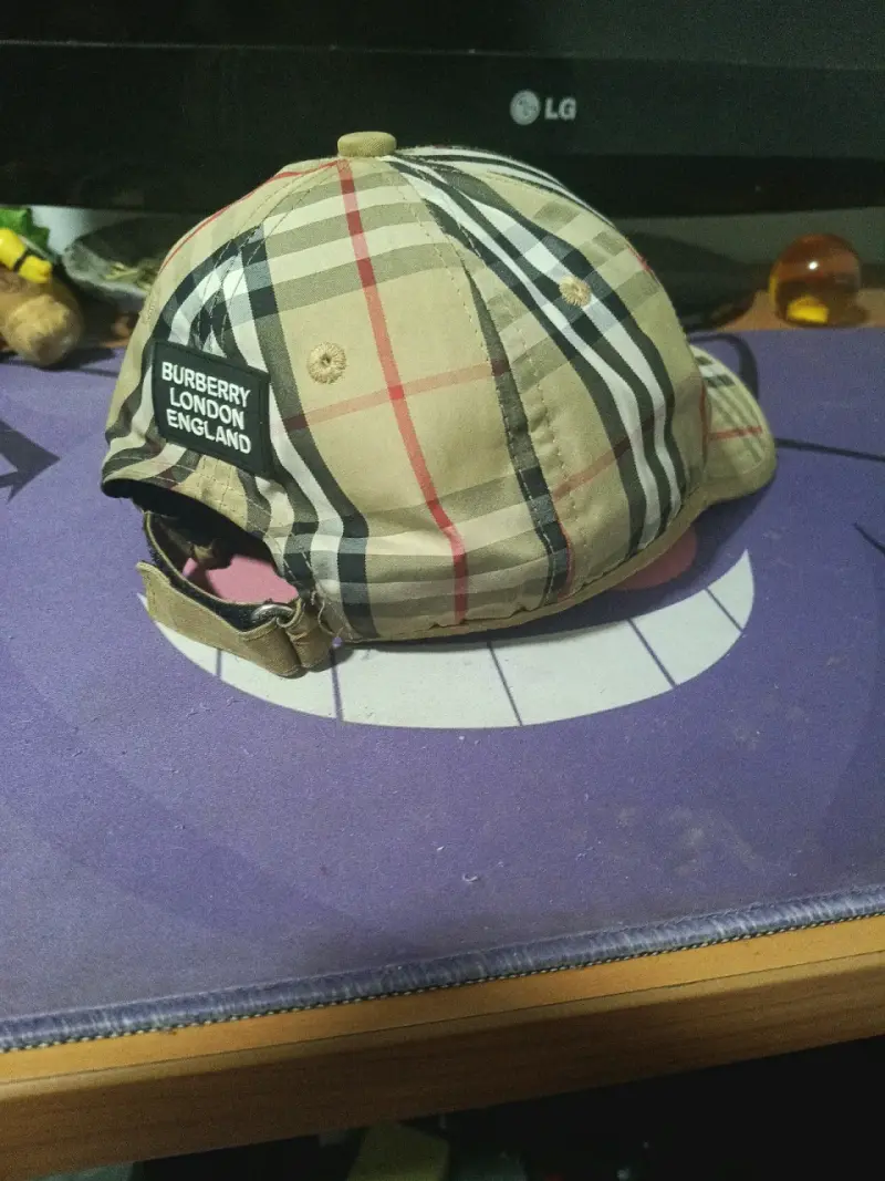 Gorra de cuadros beige Burberry - 3