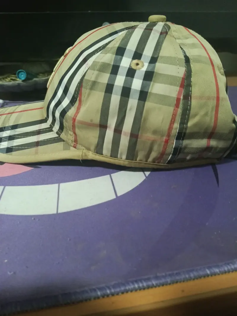 Gorra de cuadros beige Burberry - 4