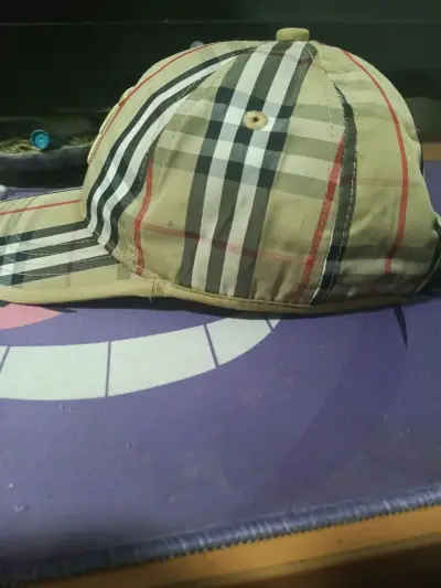 Gorra de cuadros beige Burberry - miniatura 4
