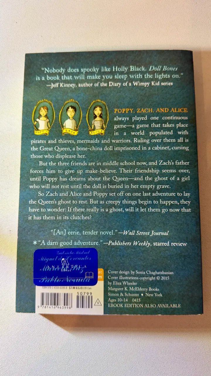 Libro 'Doll Bones' de Holly Black - 2